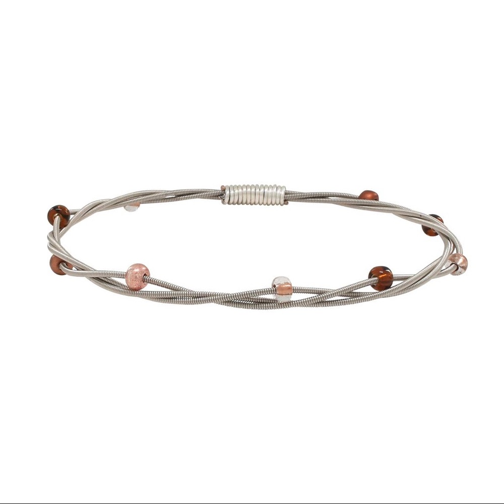 11:11 StackEmUp Beaded Guitar String Bangle Copper